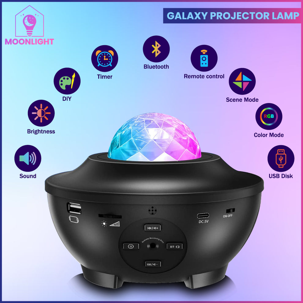 Galaxy Projector Night Lamp – MoonLights
