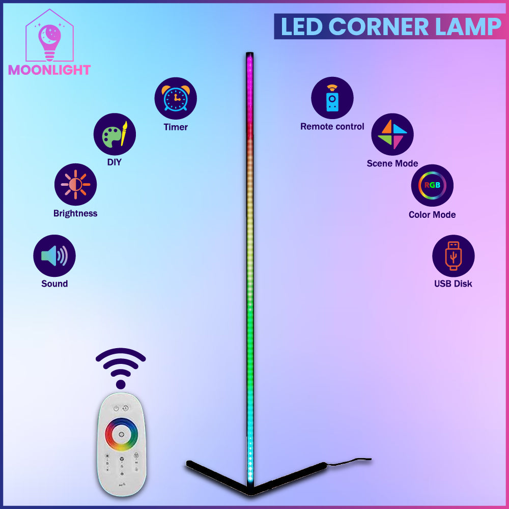 LED Corner Floor Lamp