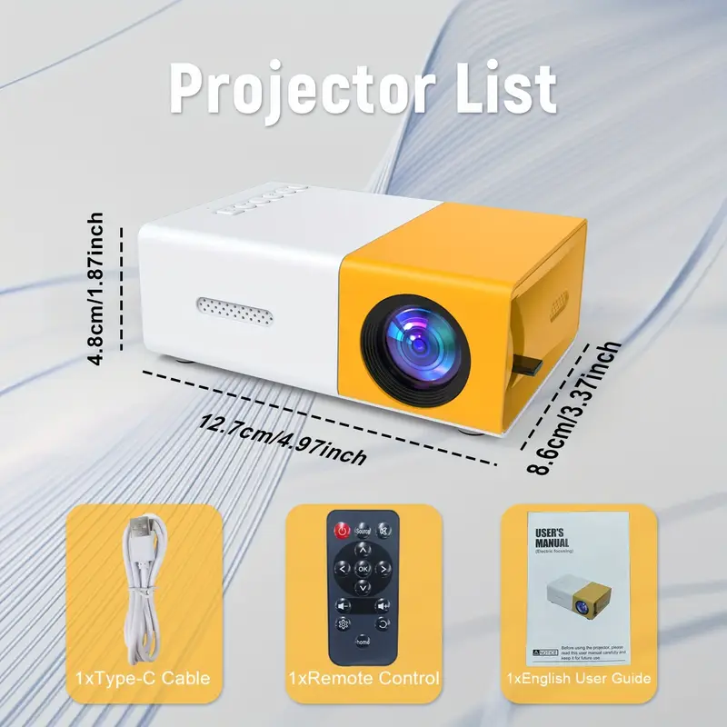 HD YG600 Mini Mobile Projector