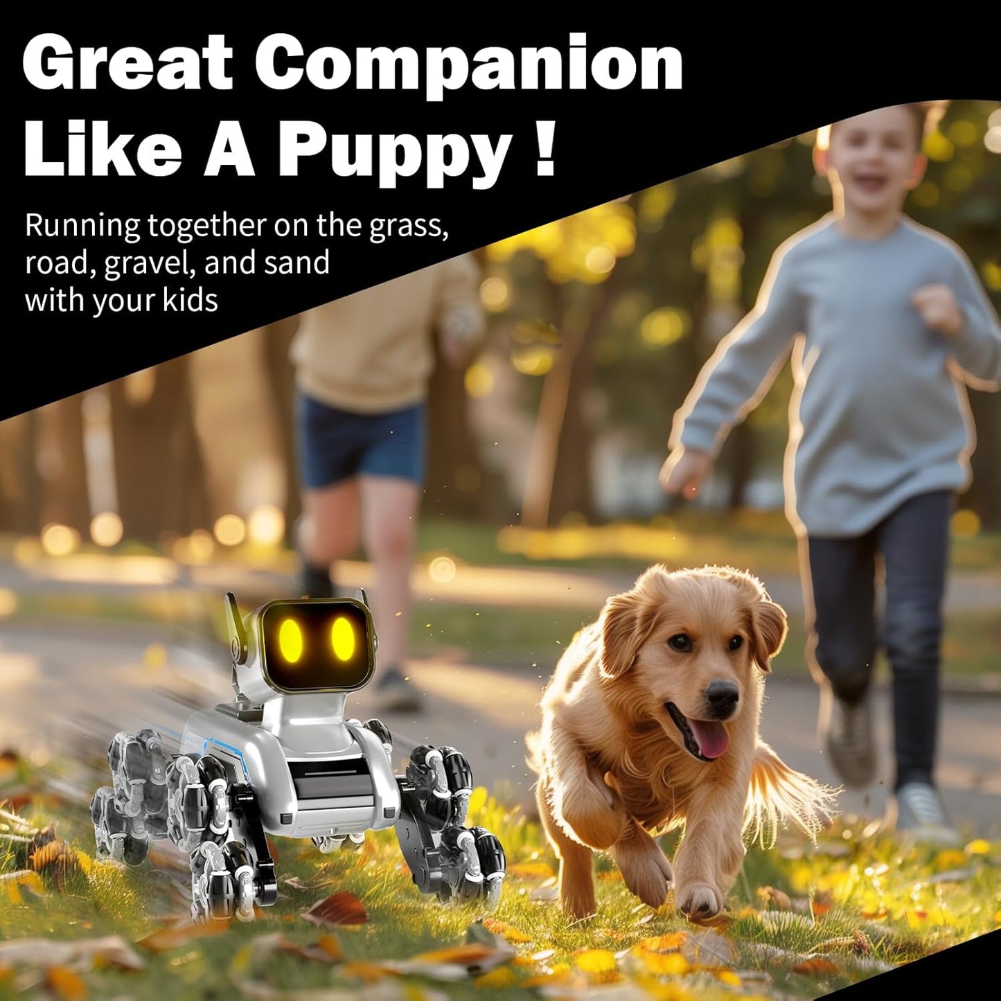 Remote & Watch Control Stunt Spray Robot Dog