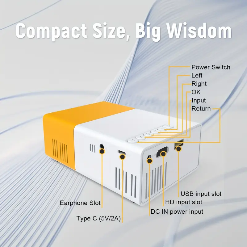 HD YG600 Mini Mobile Projector