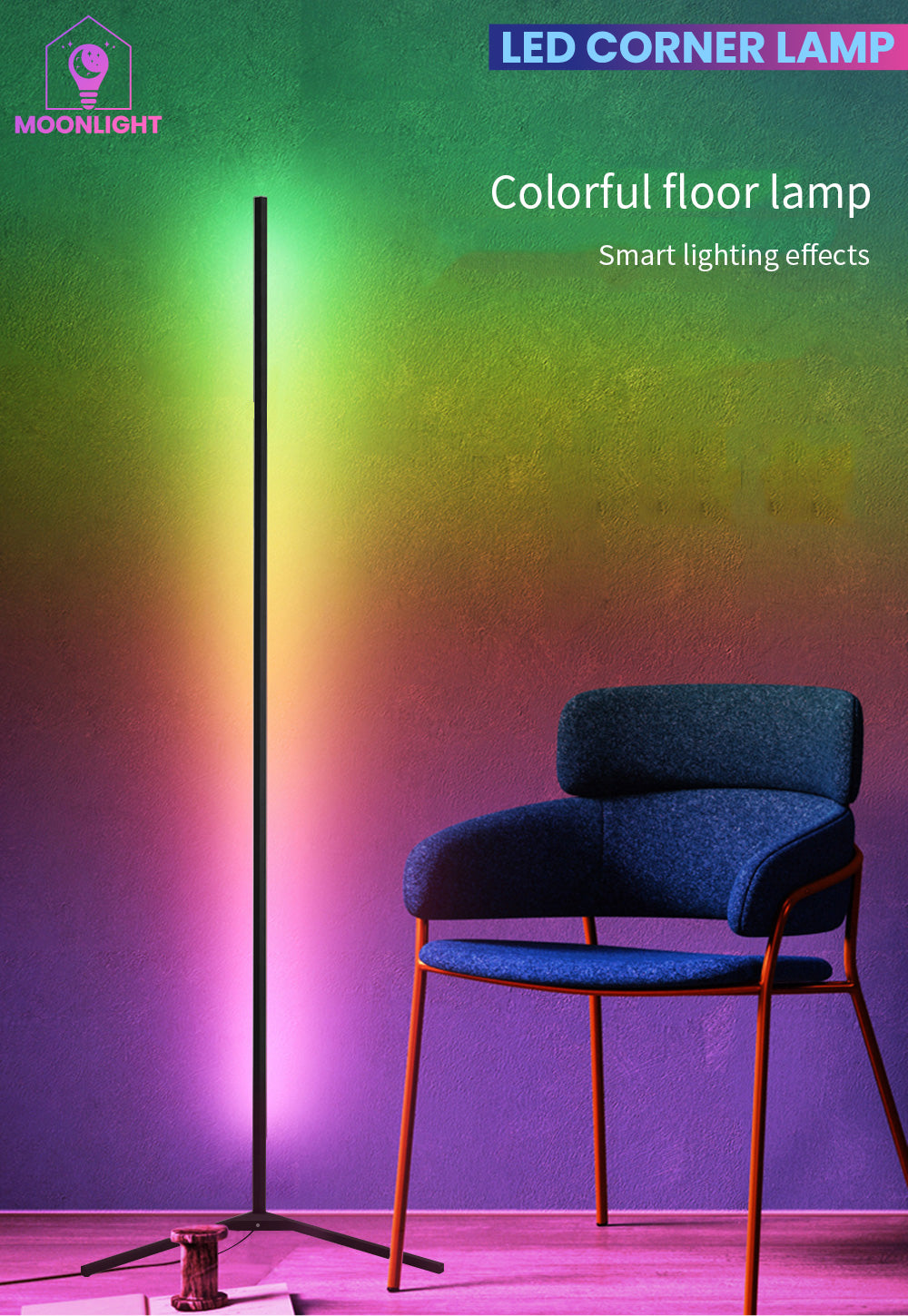 LED Corner Floor Lamp